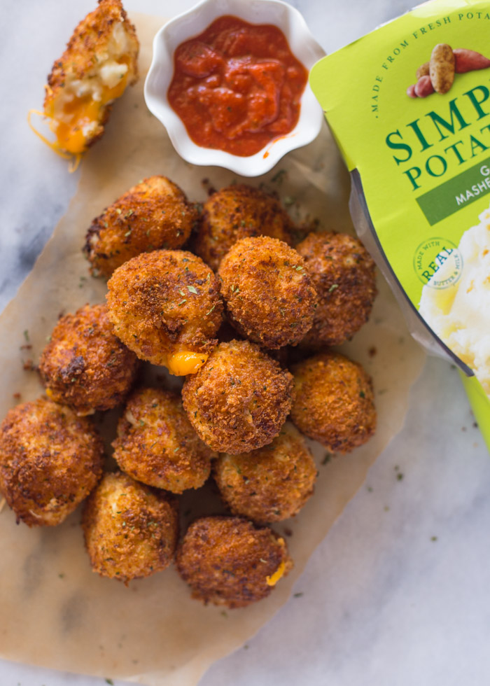 Cheese Stuffed Bacon Mashed Potato Balls