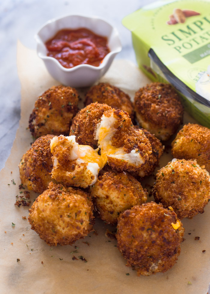 Cheese Stuffed Bacon Mashed Potato Balls