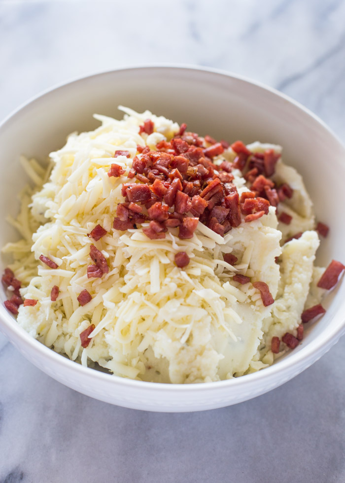 Cheese Stuffed Bacon Mashed Potato Balls