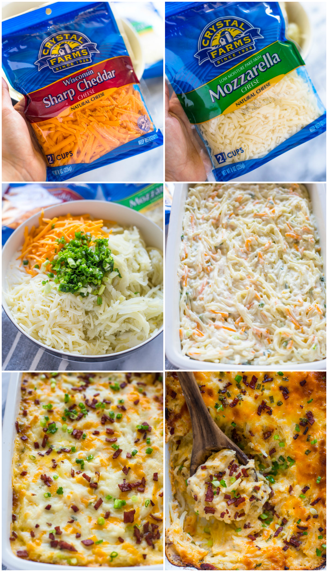 Cheesy Shredded Potato Casserole (with Low-fat Option)