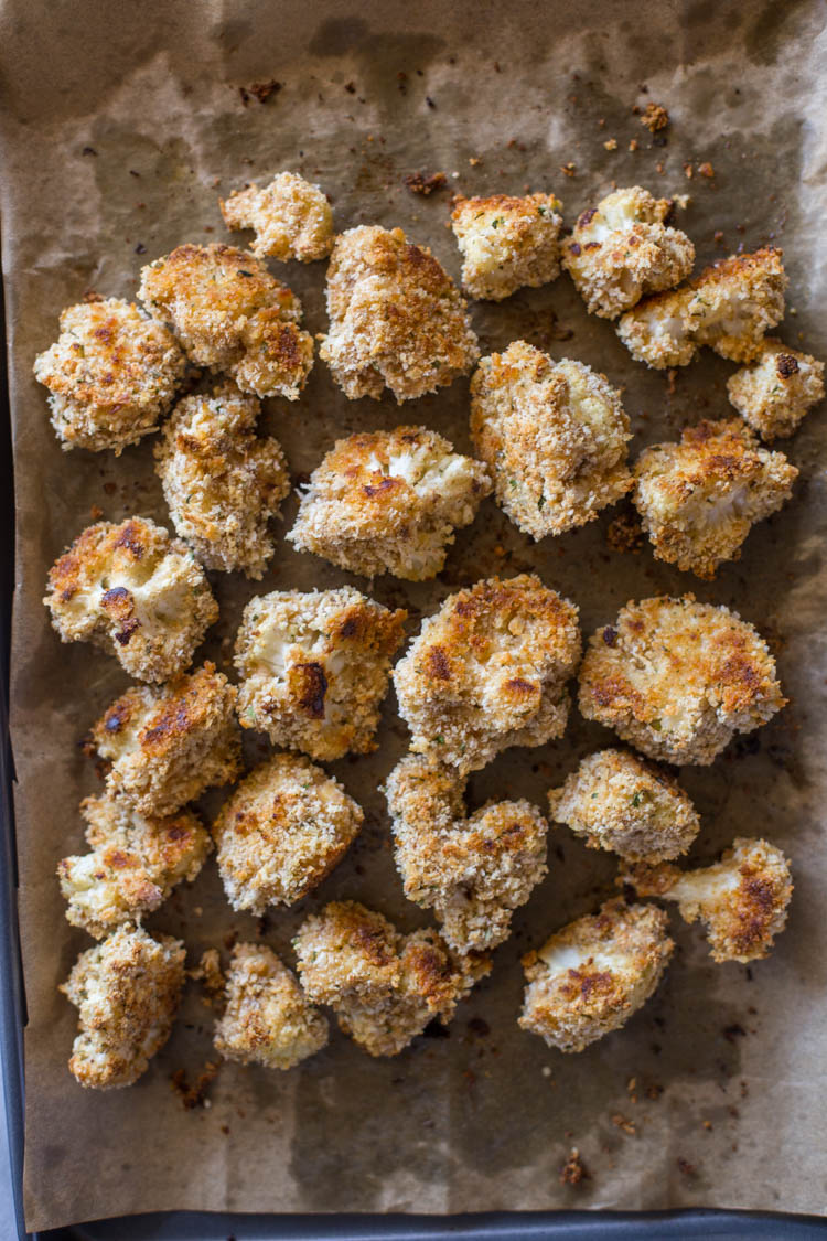 Sticky Honey Sriracha Cauliflower "wings" (Baked or Fried)