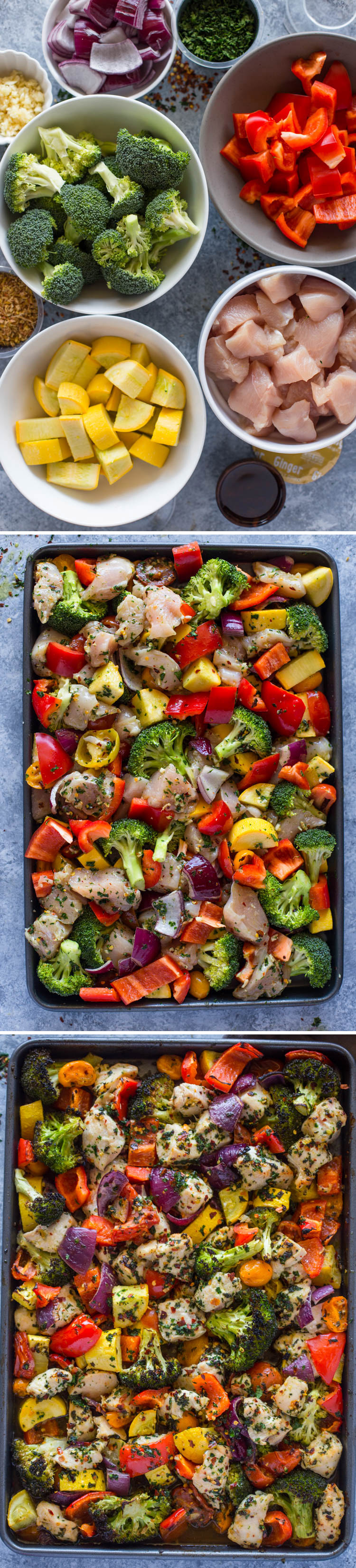 Sheet Pan Roasted Garlic & Herb Chicken and Veggies