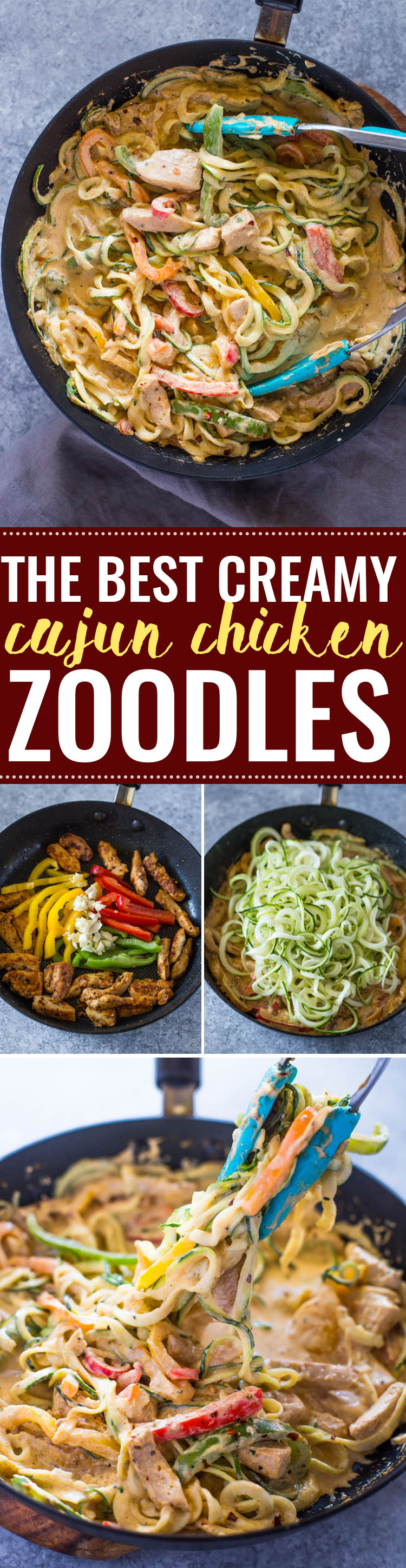 Cajun Chicken Pasta (Zoodles)