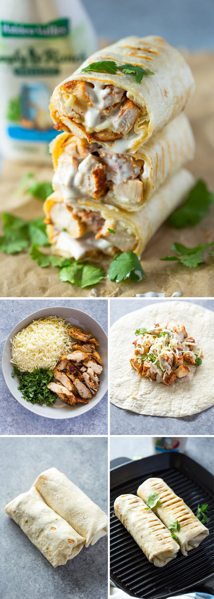 Chicken Ranch Wraps