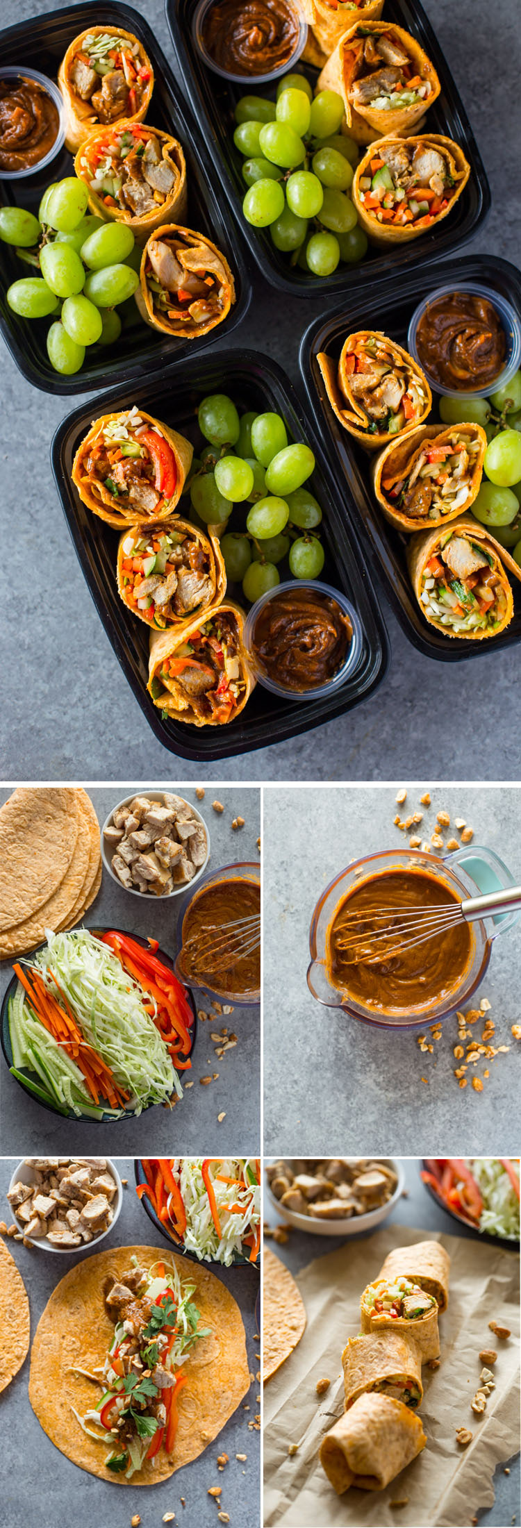 Thai Chicken Wraps Meal-Prep Bistro Boxes