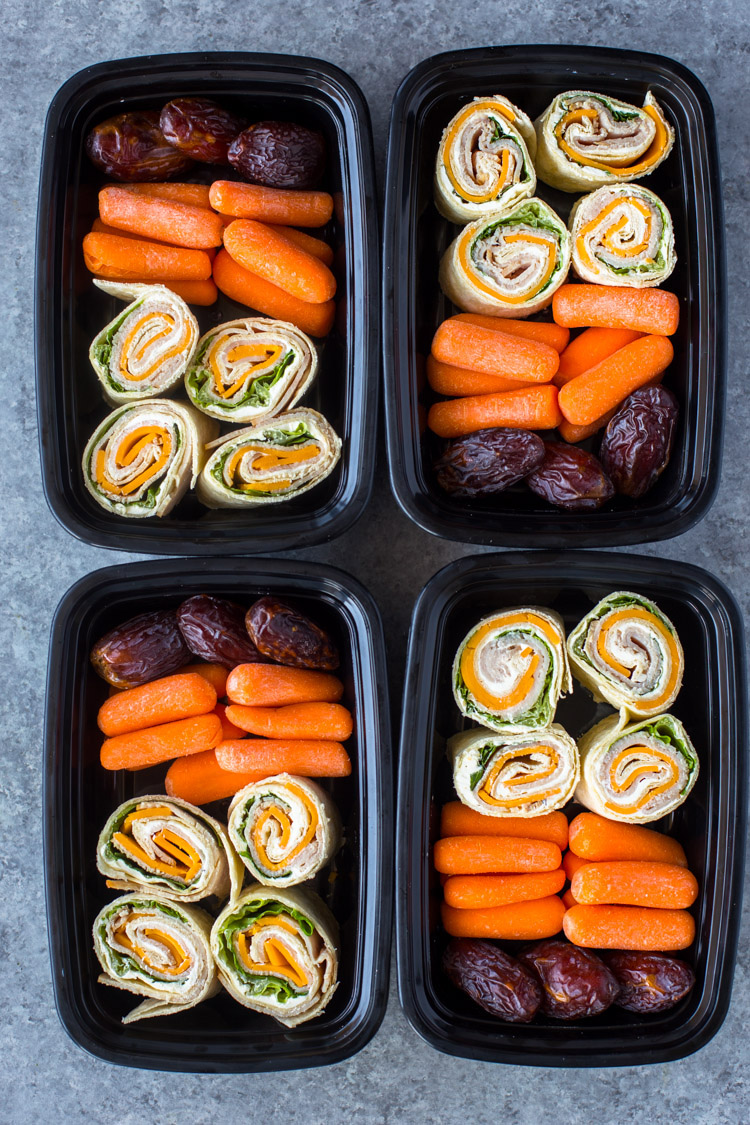 Turkey and Cheese Pinwheels (Meal-Prep Idea)