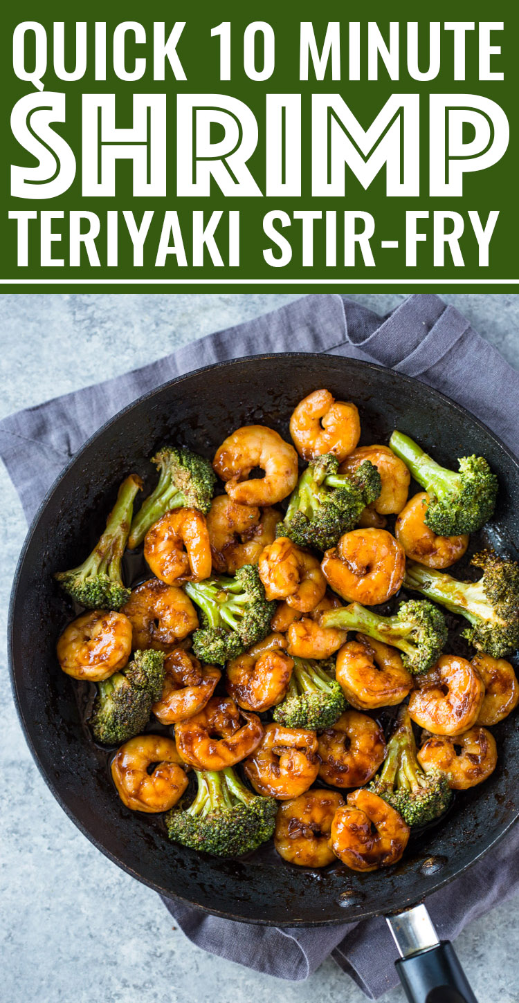 Quick 10 Minute Shrimp Teriyaki Stir-Fry