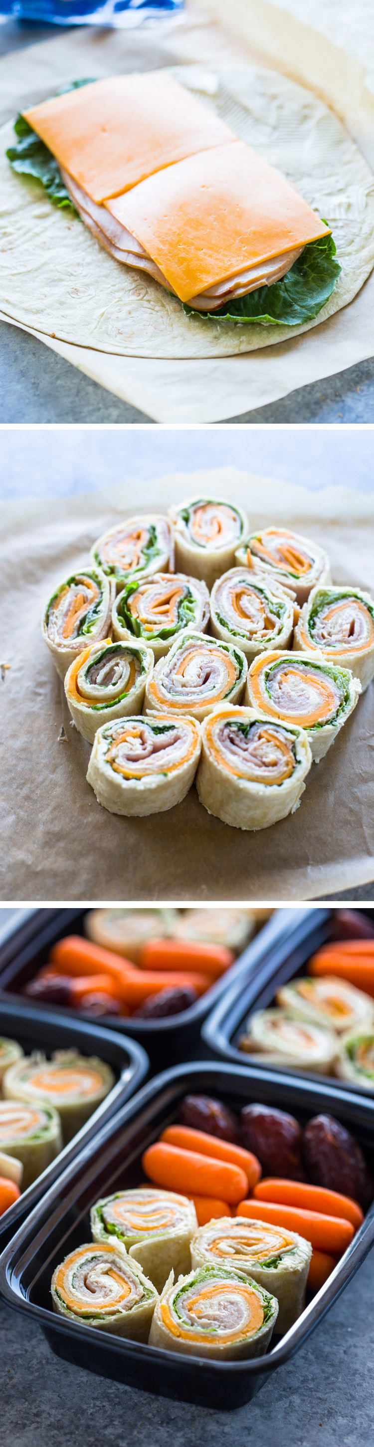 Turkey and Cheese Pinwheels (Meal-Prep Idea)