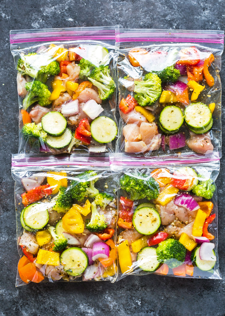 Chicken and Veggie Freezer Packs
