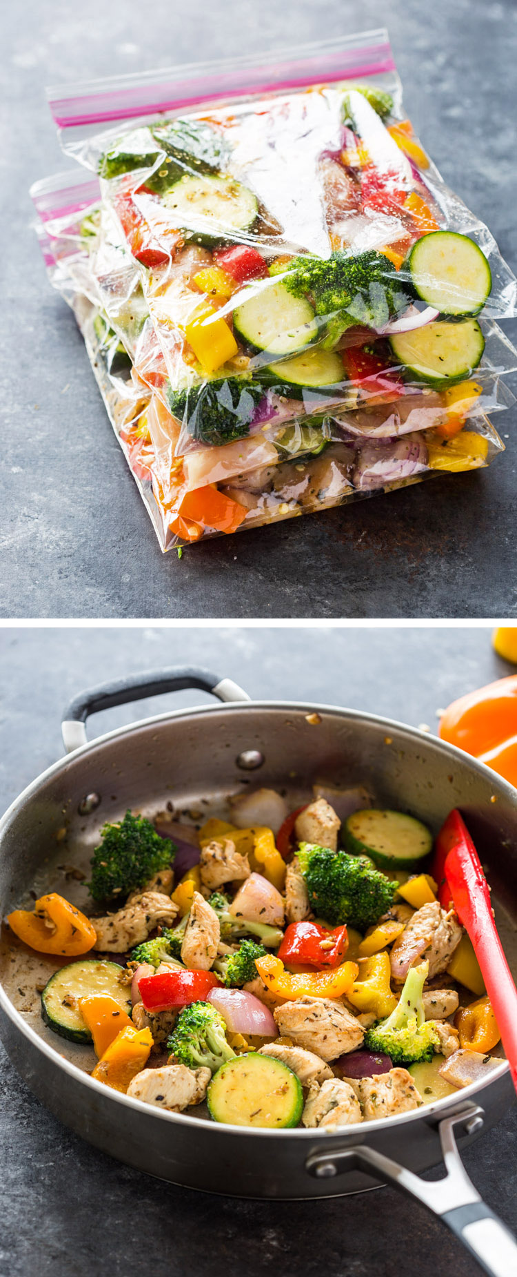 Chicken and Veggie Freezer Packs