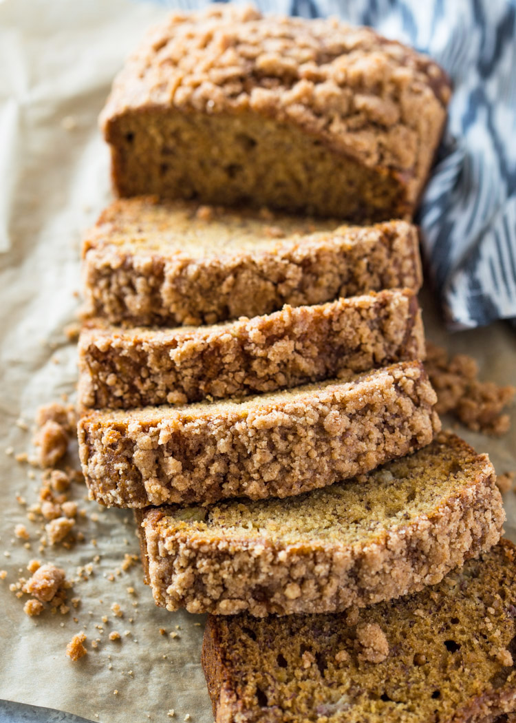 Healthier Cinnamon Crunch Banana Bread