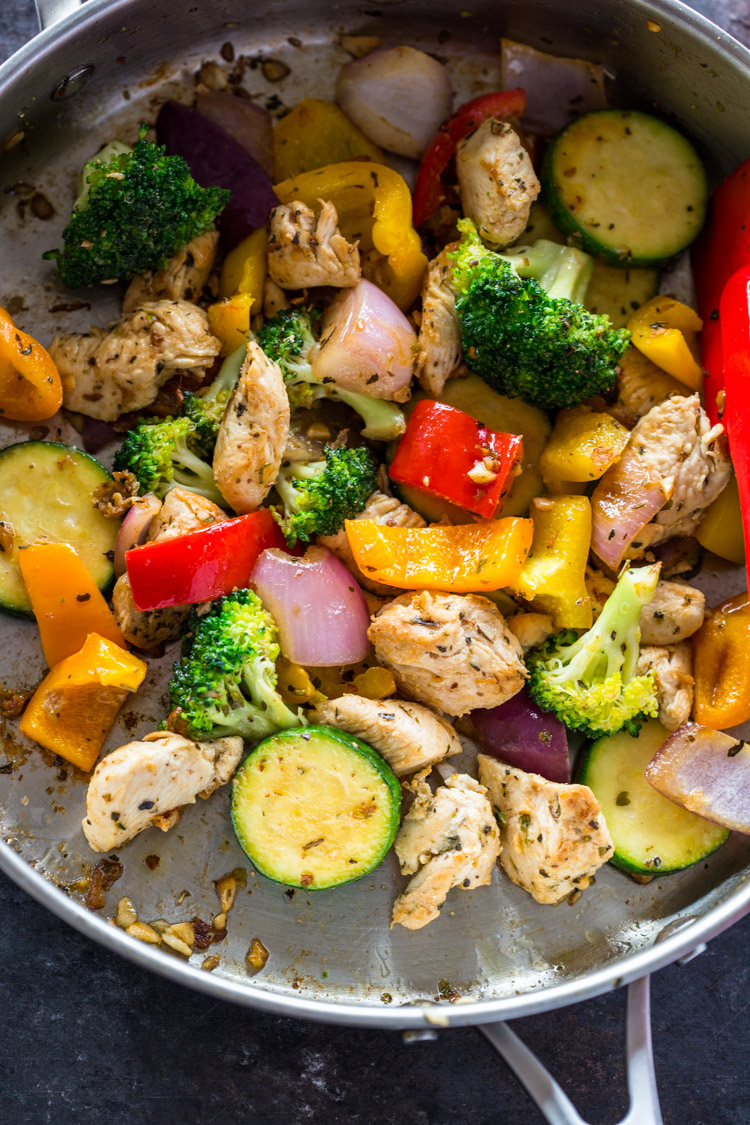 Quick Healthy 15 Minute Stir-Fry Chicken and Veggies