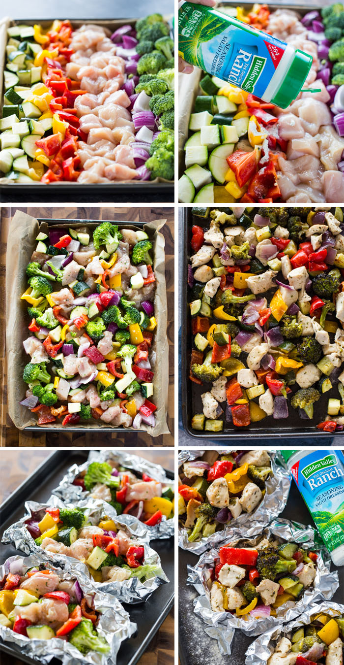 15 Minute Sheet Pan Ranch Chicken and Veggies