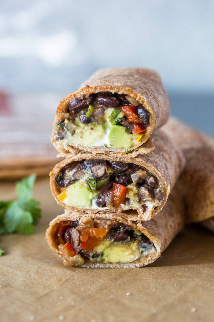 Black Bean and Avocado Wraps