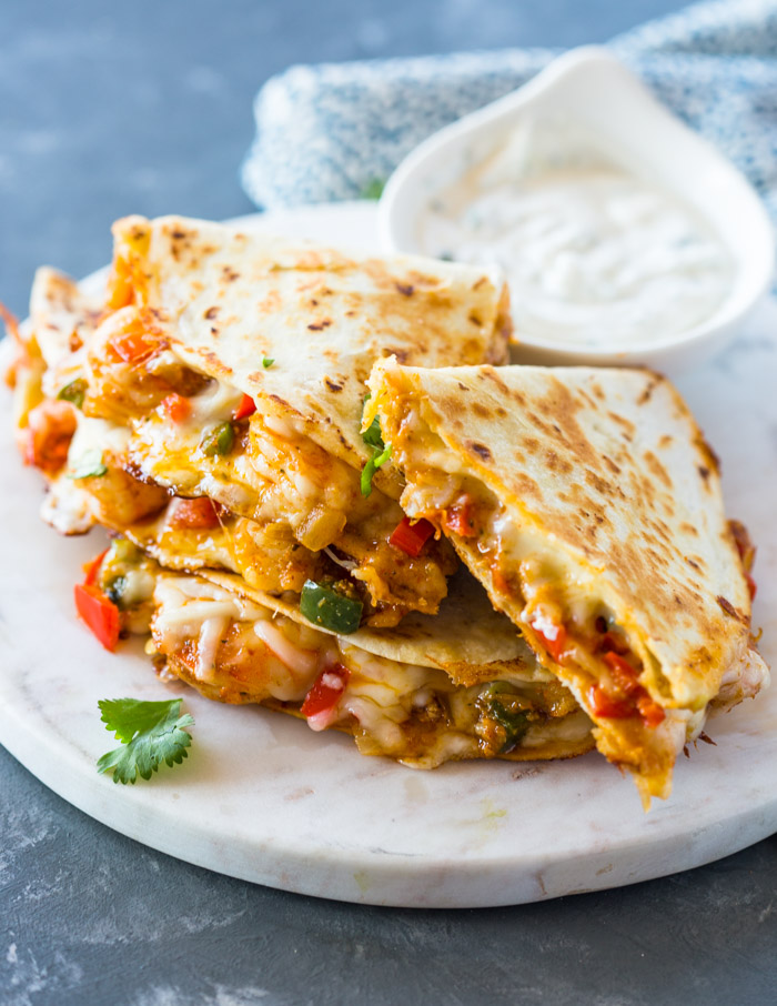 The Best Ever Shrimp Quesadillas
