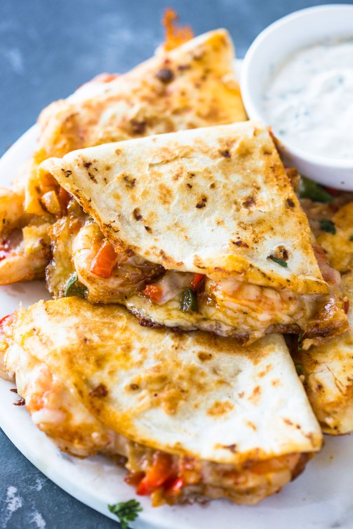 The Best Ever Shrimp Quesadillas