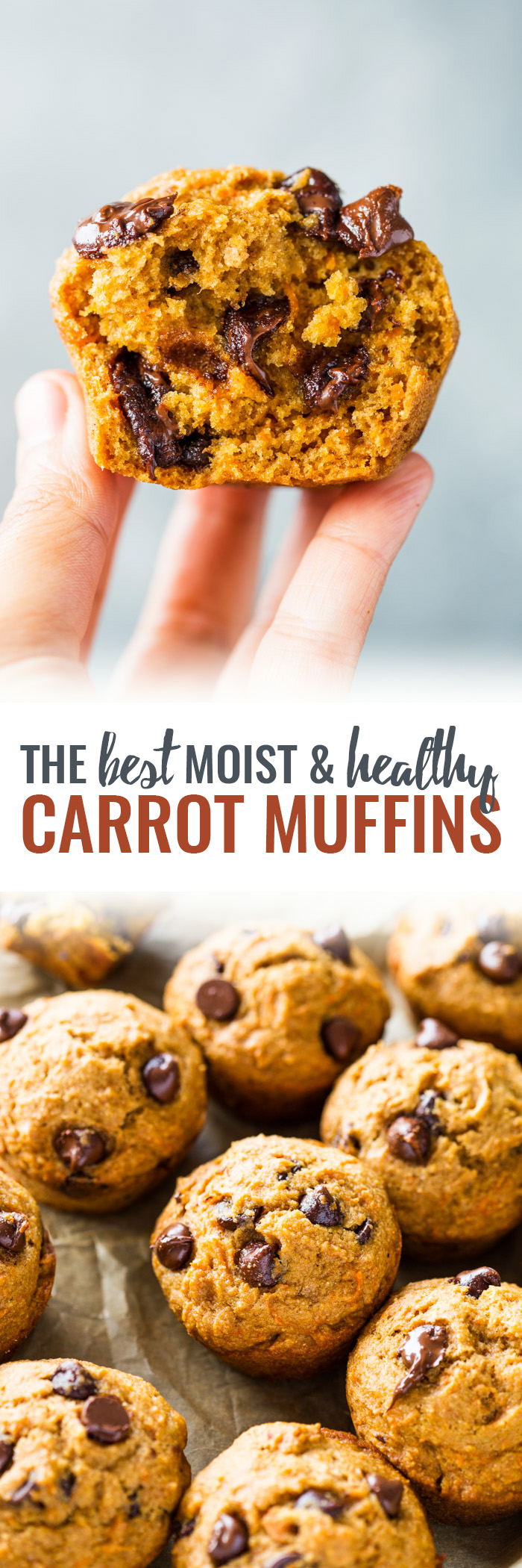 Healthy Moist Carrot Muffins