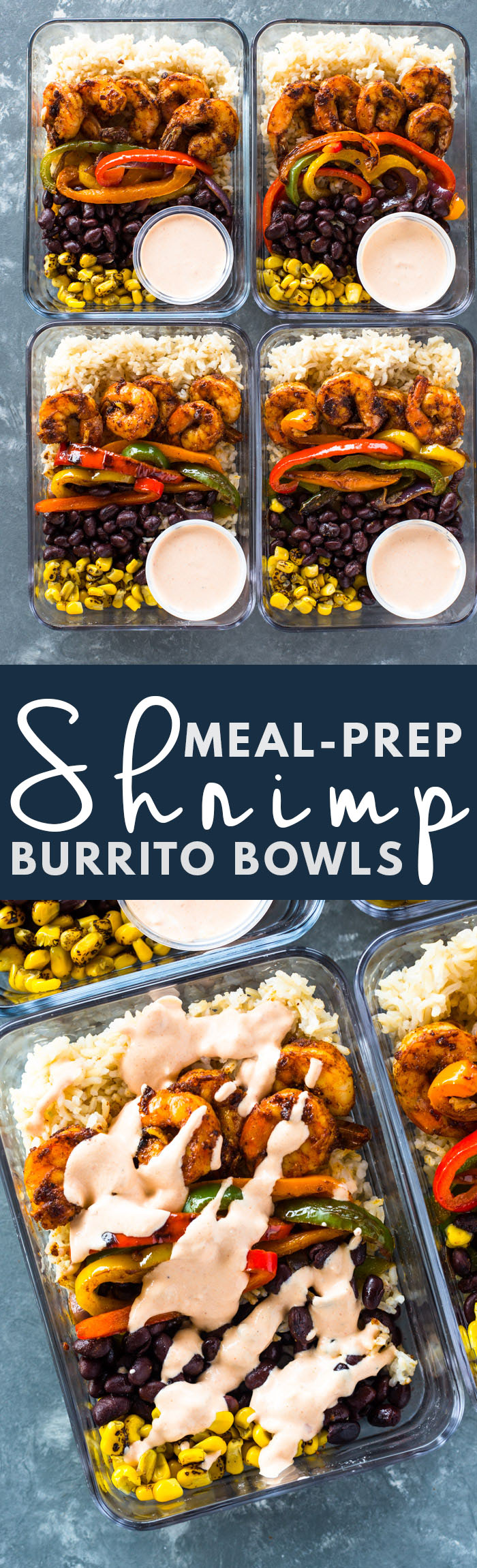Meal-Prep Shrimp Burrito Bowls