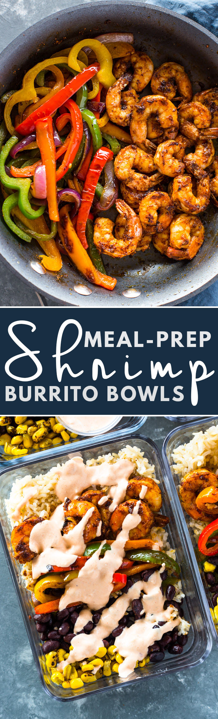 Meal-Prep Shrimp Burrito Bowls