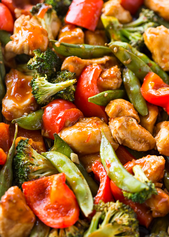 Sheet Pan Sweet Chili Chicken & Veggies