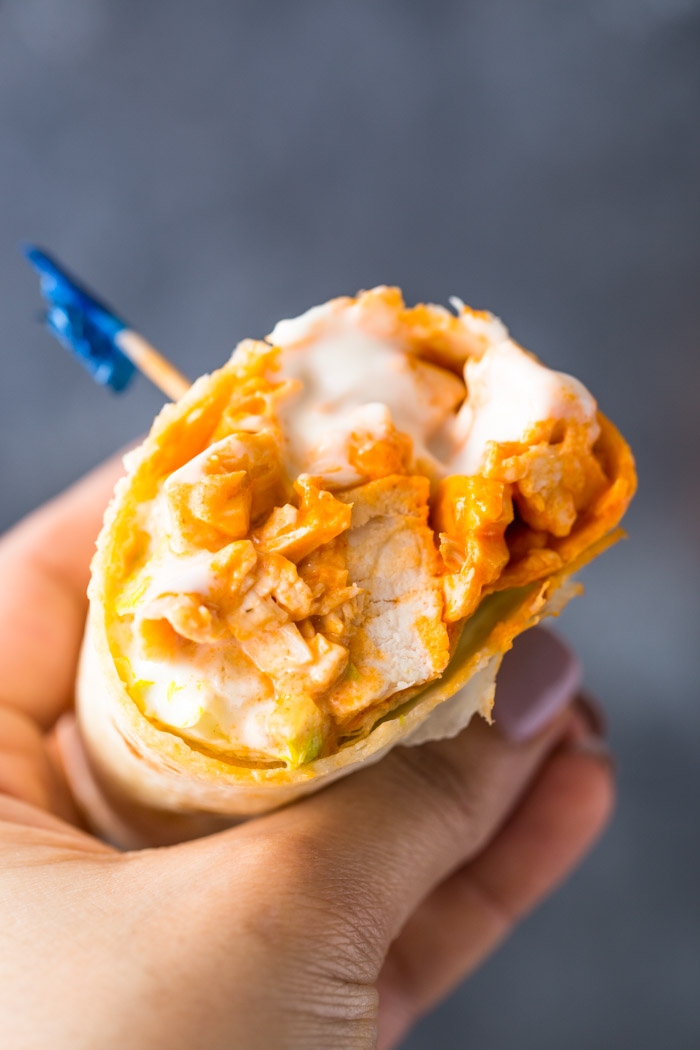 5 Minute Buffalo Chicken Wraps
