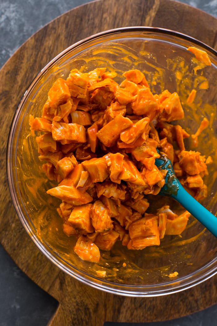 5 Minute Buffalo Chicken Wraps