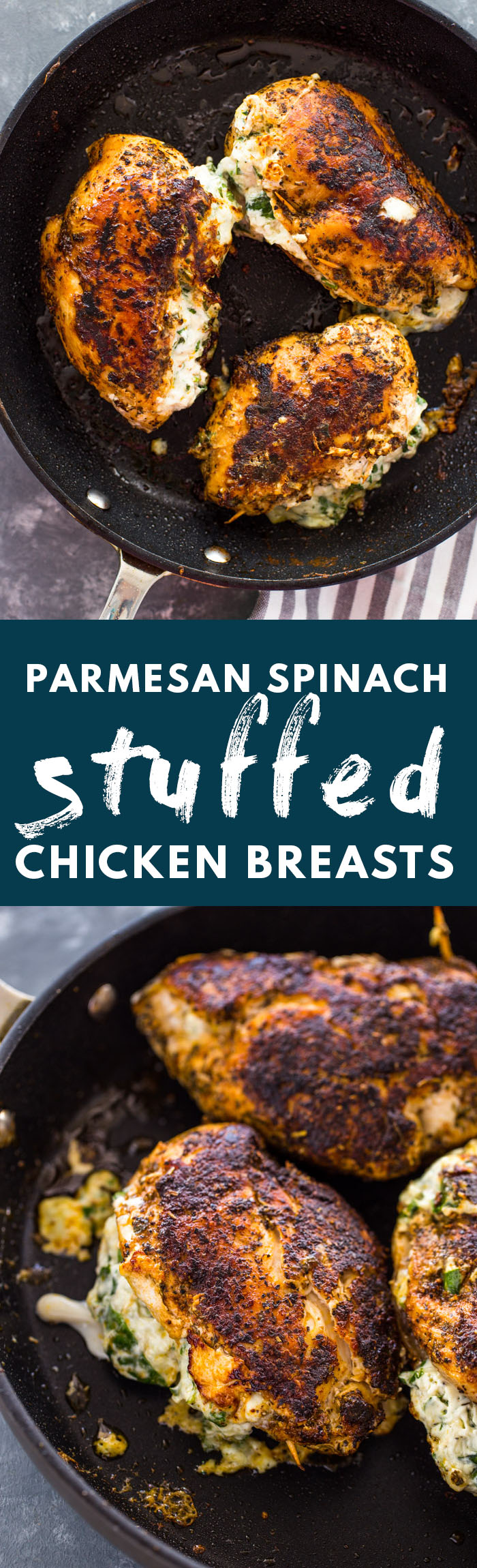 Cream Cheese Spinach Stuffed Chicken (Low-carb, Keto)