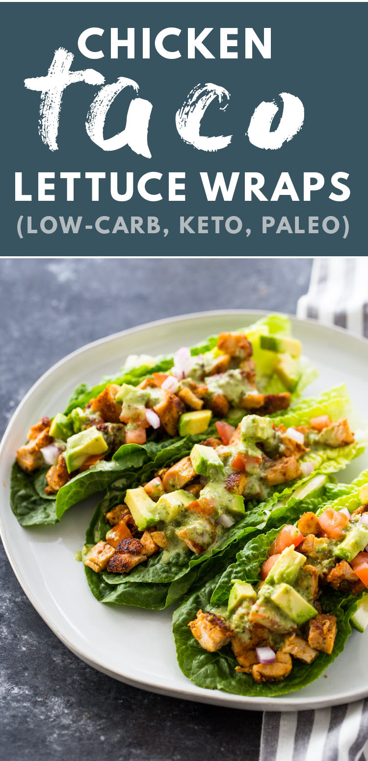 Chicken Taco Lettuce Wraps (Low-Carb , Paleo, Keto)