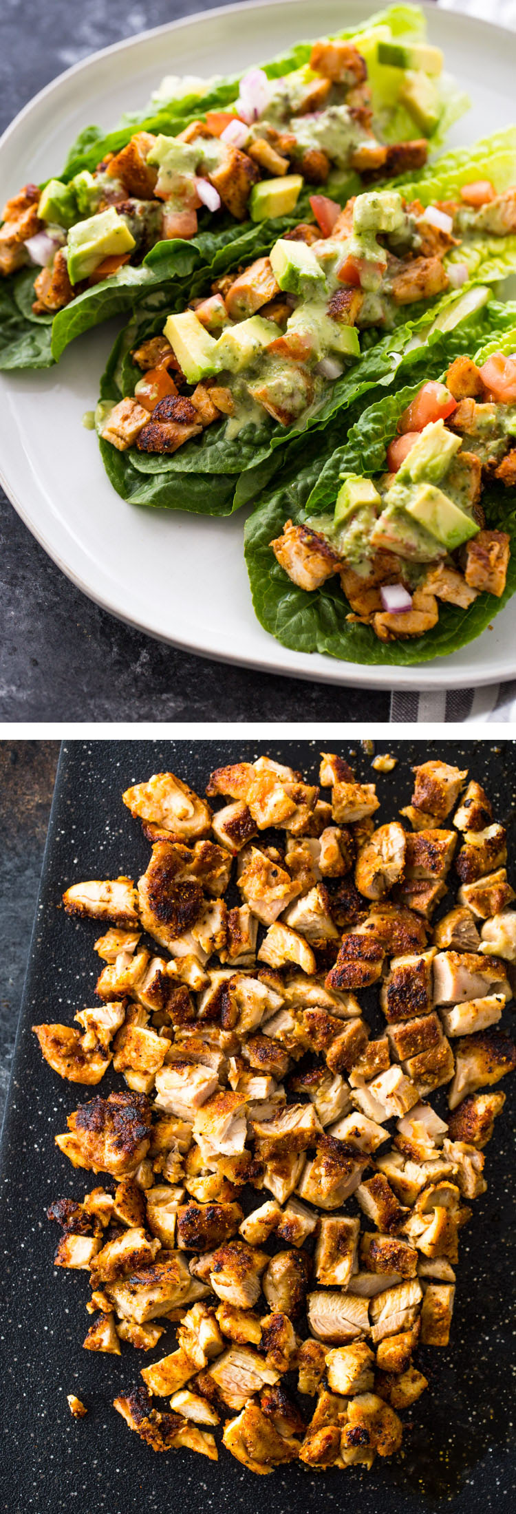 Chicken Taco Lettuce Wraps (Low-Carb , Paleo, Keto)