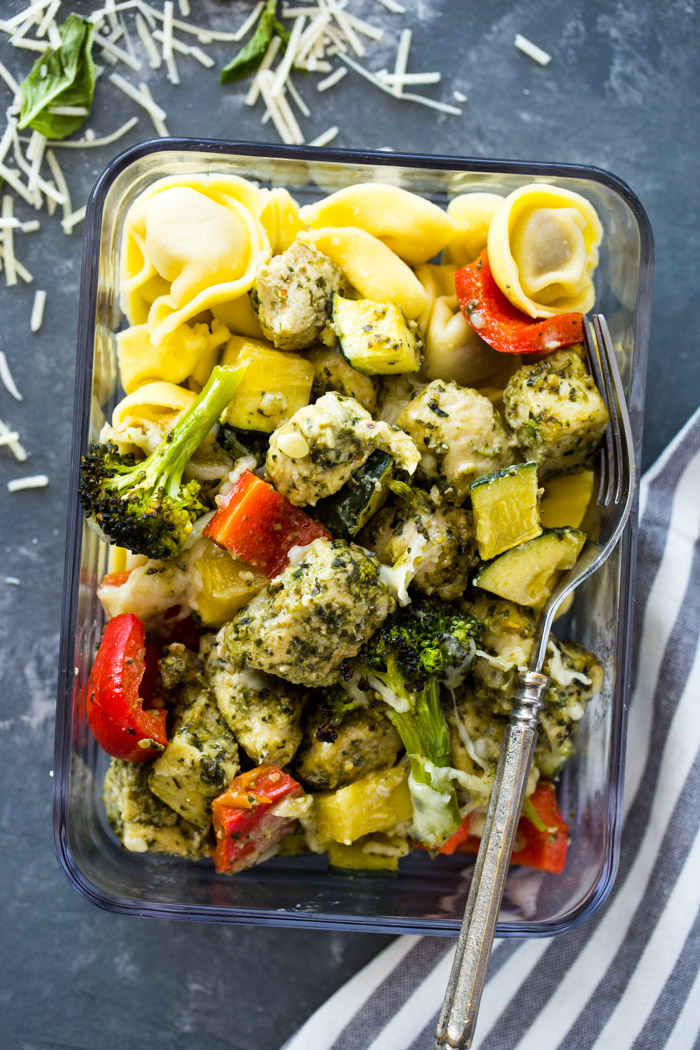 Healthy Pesto Chicken and Veggies (20 Minute Sheet Pan)
