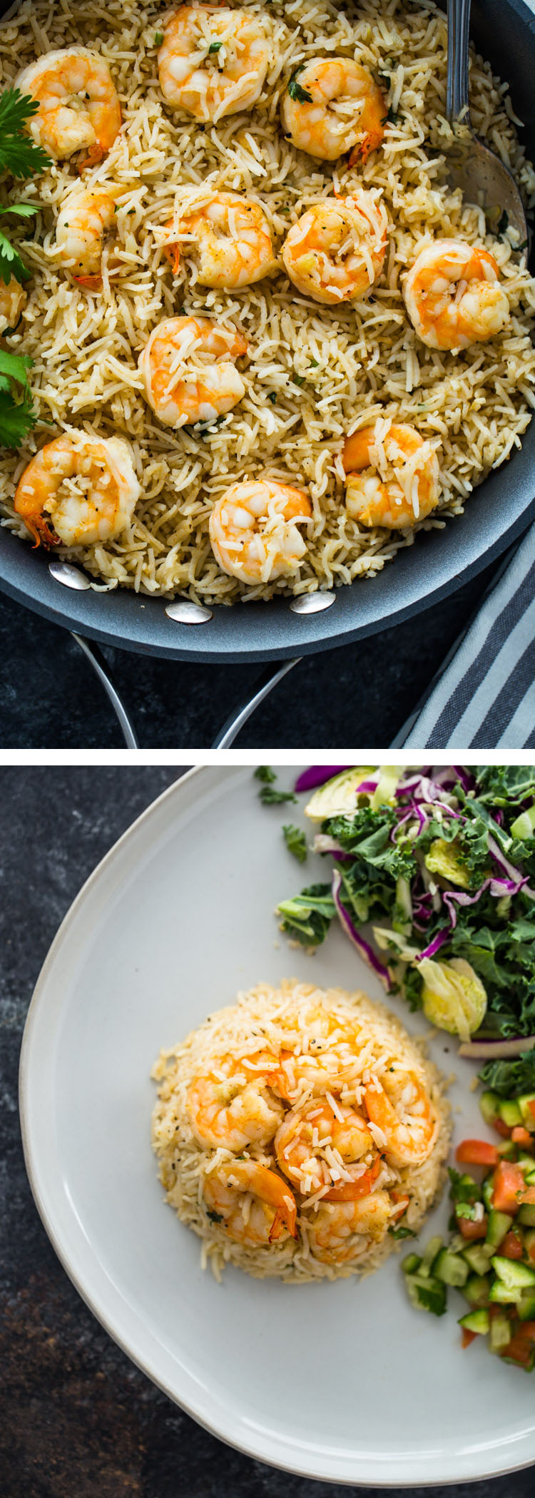 15 Minute One Pan Shrimp and Rice