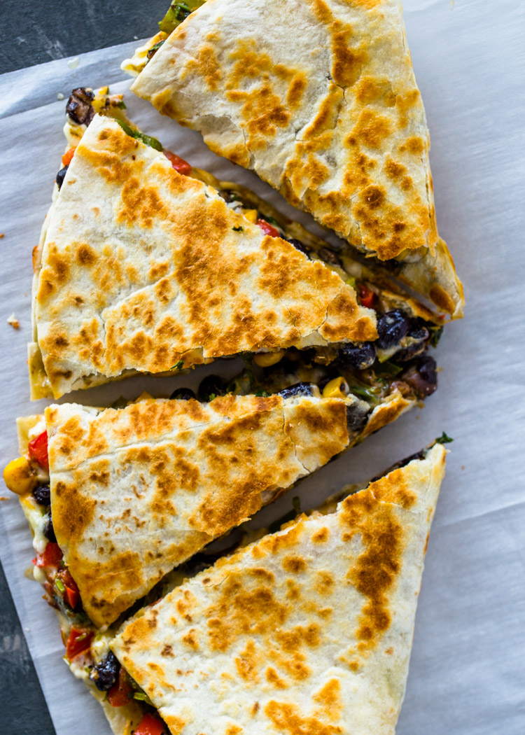 Southwest Veggie Quesadillas