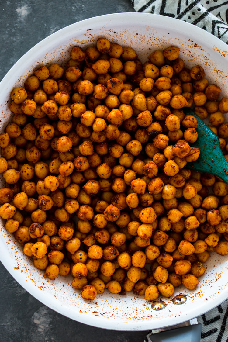 Spicy Chickpeas lettuce wraps with cilantro Jalapeno sauce (Vegan Option)