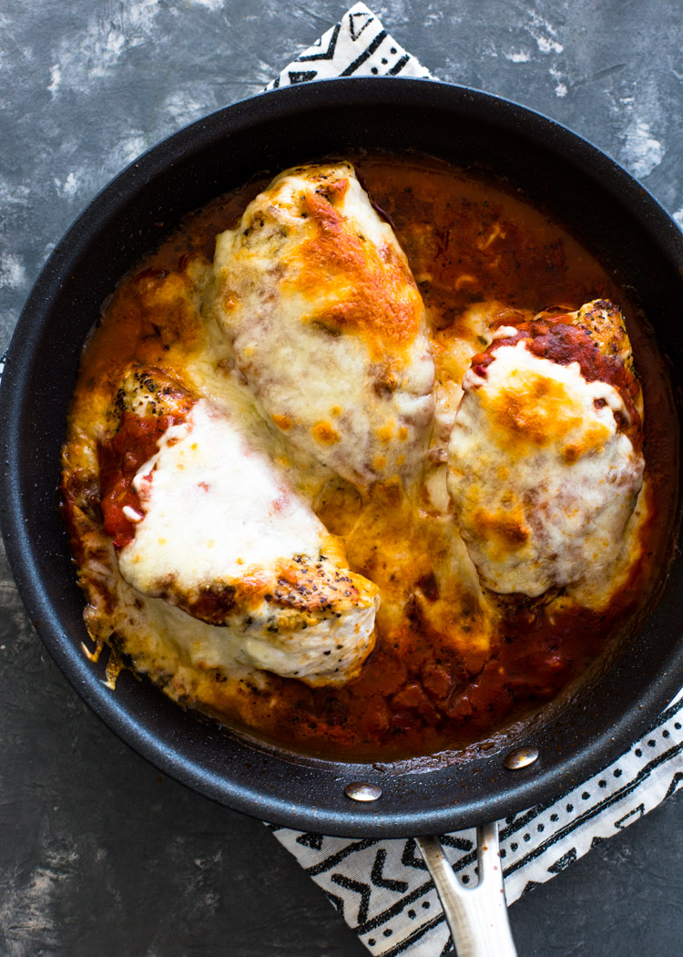 Keto Stuffed Chicken Parmesan