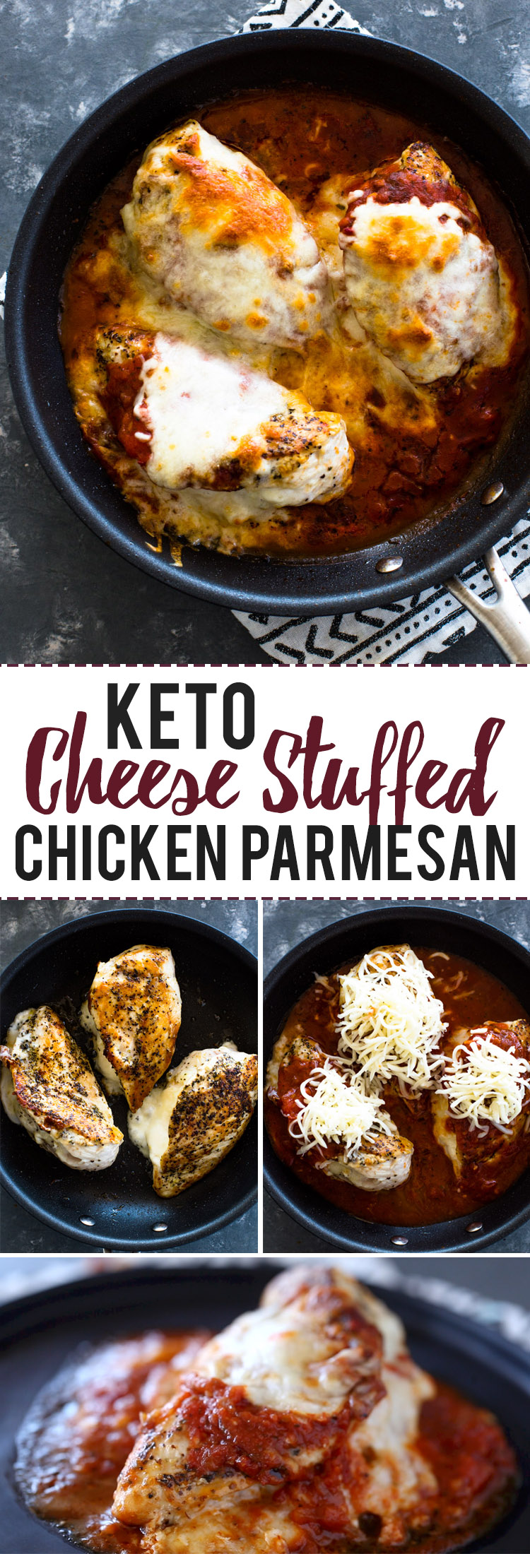 Keto Stuffed Chicken Parmesan