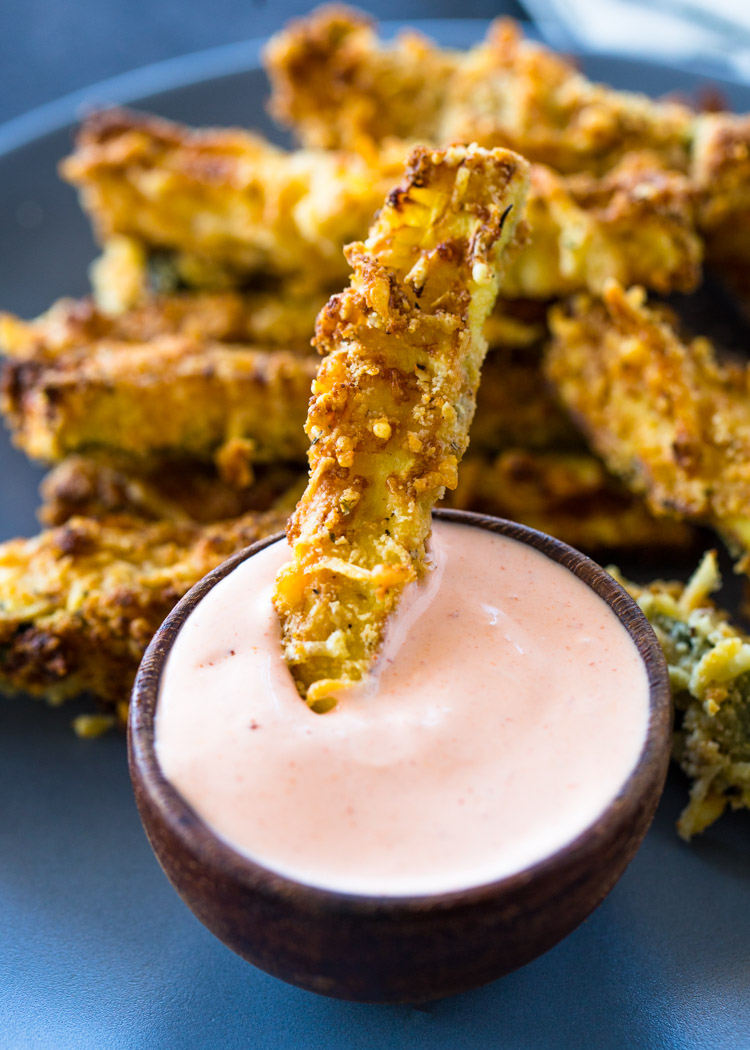 Air Fryer Zucchini Fries (Low Carb - Keto)