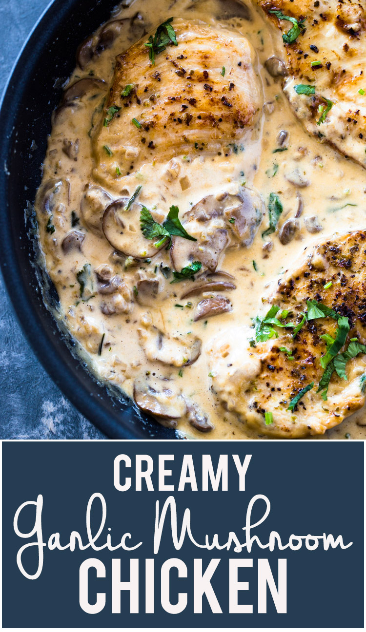 Creamy Garlic Parmesan Mushroom Chicken (Low-Carb Keto)