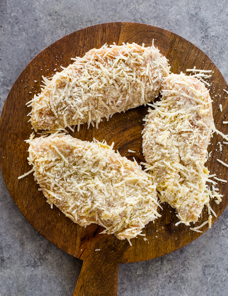 Crispy Parmesan Crusted Chicken Breasts (Low-Carb - Keto)