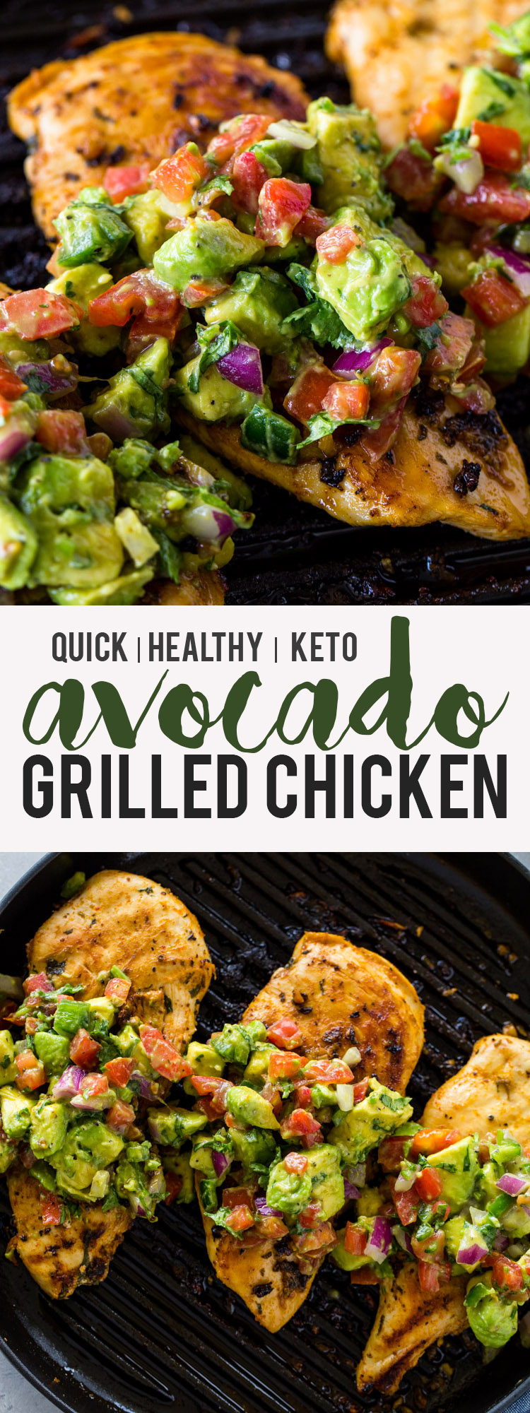 Grilled Chicken with Avocado Salsa