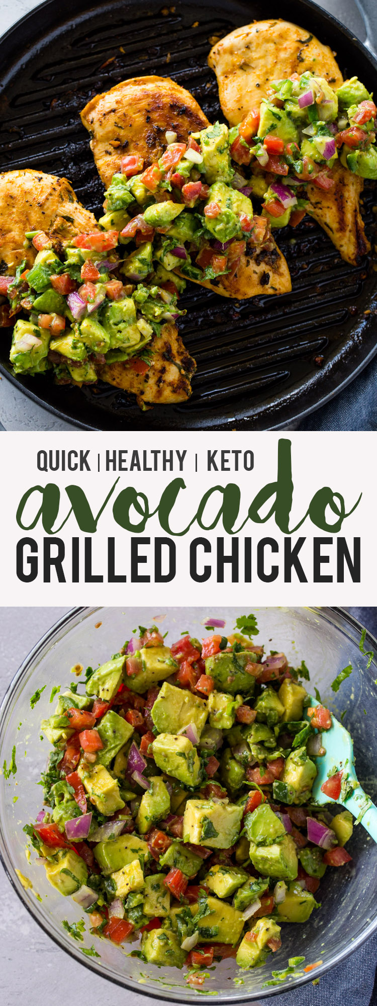 Grilled Chicken with Avocado Salsa
