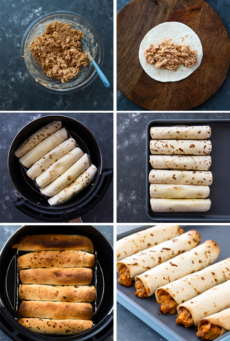 Chicken Taquitos (Baked or Air-Fryer)