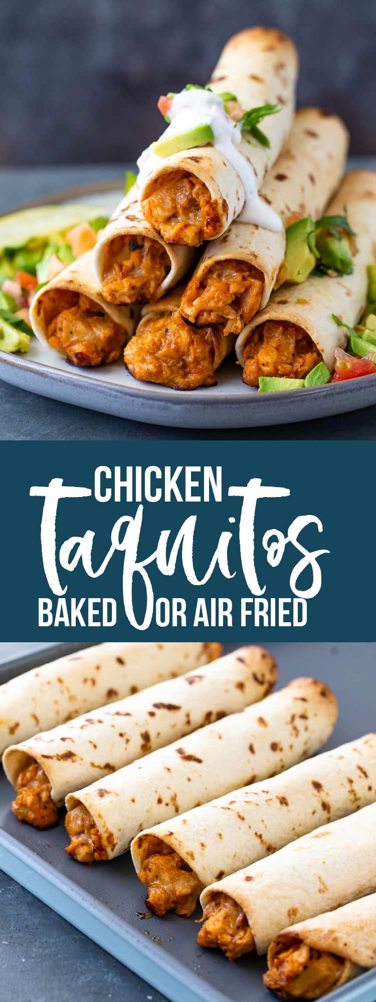 Chicken Taquitos (Baked or Air-Fryer)