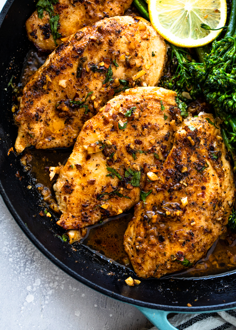 Garlic Butter Chicken & Broccoli (20 Minutes!)